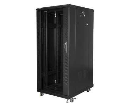 Szafa RACK Lanberg Stojąca 19" 27U 600x800mm LCD (czarna)